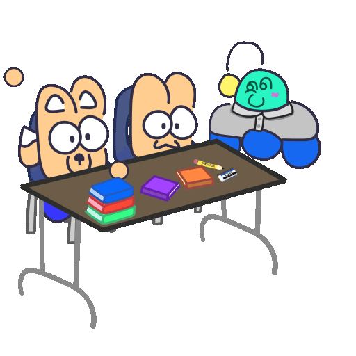 sirkorgo.com site banner: sirkorgo, widget, and mono in a classroom